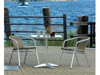 Foto set tavolo e sedie per arredo esterno bar ristorante stabilimenti balneari