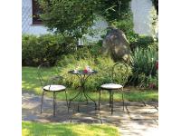 Foto set crotone arredamento bar ristorante hotel sedie e tavoli in ferro colore antracite esterno dehor giardini terrazze