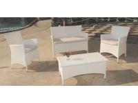 Foto salotti per arredo esterno giardino in polyrattan intreccio stile classico moderno