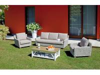 Foto salottino per arredo esterno in grey kubu sbiancato per terrazze giardini piscine