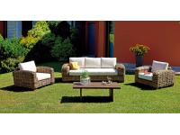 Foto salotto per esterno terrazza giardino in fibra naturale di rattan gigante