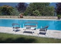 Foto salottino caffè da giardino terrazza in alluminio per arredamento esterno