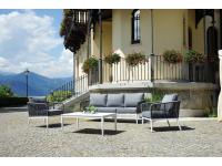 Foto salottino da caffè per arredo giardino terrazze piscine in alluminio