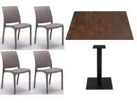 Foto set forlì arredo ristorante bar pizzeria bistrot interno ed esterno giardini tavoli con piano hpl sedie impilabili