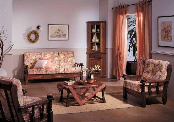 Salotto Living Completo In Stile Rustico Per Arredi Chalet Taverne